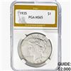 Image 1 : 1935 Silver Peace Dollar PGA MS65