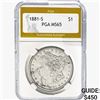 Image 1 : 1881-S Morgan Silver Dollar PGA MS65