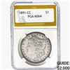1891-CC Morgan Silver Dollar PGA MS64