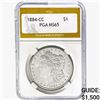 1884-CC Morgan Silver Dollar PGA MS65