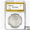 Image 1 : 1884-CC Morgan Silver Dollar PGA MS65