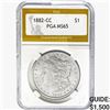 Image 1 : 1882-CC Morgan Silver Dollar PGA MS65