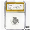 Image 1 : 1830 Capped Bust Dime PGA MS67 PL