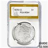 Image 1 : 1878-CC Morgan Silver Dollar PGA MS64