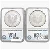 Image 2 : 2012-2014 [2] $1 ASE 1 OZ PGA MS70
