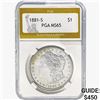 1881-S Morgan Silver Dollar PGA MS65
