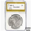 Image 1 : 1881-S Morgan Silver Dollar PGA MS65