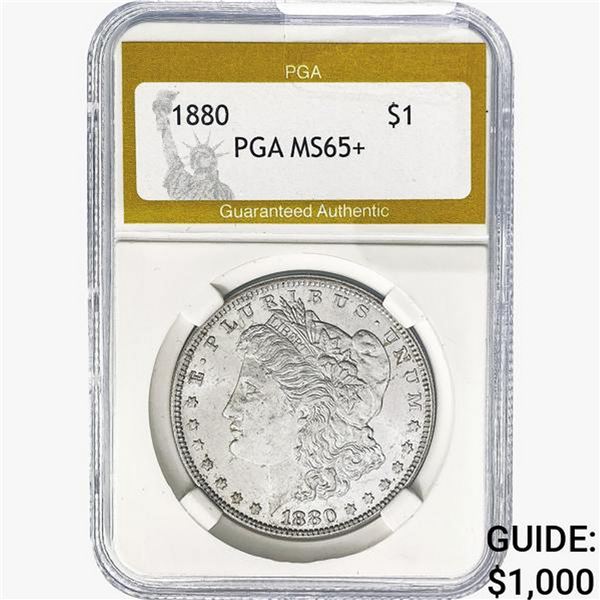 1880 Morgan Silver Dollar PGA MS65+