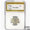Image 1 : 1883 Shield Nickel PGA MS65