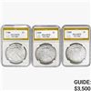 Image 1 : 1988-2002 [3] $1 ASE 1 OZ PGA MS70
