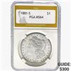 Image 1 : 1881-S Morgan Silver Dollar PGA MS64