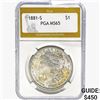 Image 1 : 1881-S Morgan Silver Dollar PGA MS65