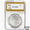 Image 1 : 1891 Morgan Silver Dollar PGA MS64