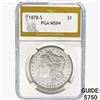 Image 1 : 1878-S Morgan Silver Dollar PGA MS64