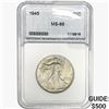 Image 1 : 1945 Walking Liberty Half Dollar NNC MS66