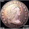 Image 1 : 1801 Draped Bust Half Dollar NEARLY UNCIRCULATED