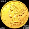Image 1 : 1858-C $5 Gold Half Eagle CHOICE AU