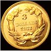 Image 2 : 1872 $3 Gold Piece CHOICE BU PL