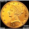 Image 1 : 1891-CC $10 Gold Eagle CHOICE BU