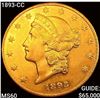 Image 1 : 1893-CC $20 Gold Double Eagle UNCIRCULATED
