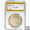 Image 1 : 1883-CC Morgan Silver Dollar PGA MS63