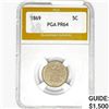 Image 1 : 1869 Shield Nickel PGA PR64