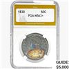 Image 1 : 1830 Capped Bust Half Dollar PGA MS63+