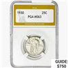 Image 1 : 1930 Standing Liberty Quarter PGA MS63