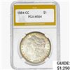 Image 1 : 1884-CC Morgan Silver Dollar PGA MS64