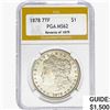 Image 1 : 1878 REV 79 Morgan Silver Dollar PGA MS62