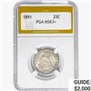 Image 1 : 1891 Seated Liberty Quarter PGA MS63+