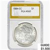 Image 1 : 1884-CC Morgan Silver Dollar PGA MS65
