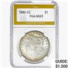 Image 1 : 1882-CC Morgan Silver Dollar PGA MS65
