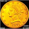 Image 1 : 1891-CC $10 Gold Eagle UNCIRCULATED