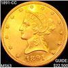Image 1 : 1891-CC $10 Gold Eagle CHOICE BU