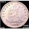Image 1 : 1866-S Seated Liberty Quarter CLOSELY UNCIRCULATED