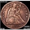 Image 1 : 1870-CC Seated Liberty Dollar NEARLY UNCIRCULATED