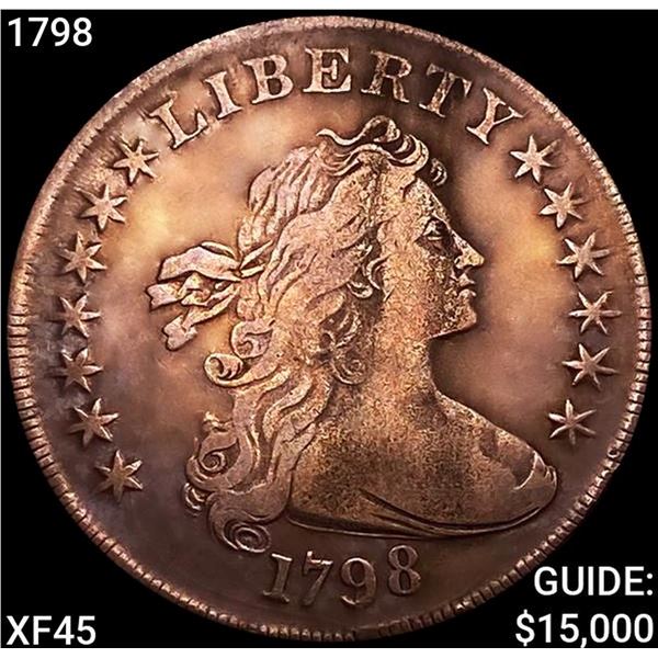 1798 Draped Bust Dollar NEARLY UNCIRCULATED