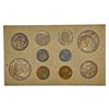 Image 2 : [20] 1957 US Mint Set 1C-50C