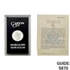 Image 1 : 1884-CC Morgan Silver Dollar GSA