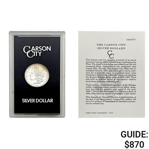 1884-CC Morgan Silver Dollar GSA