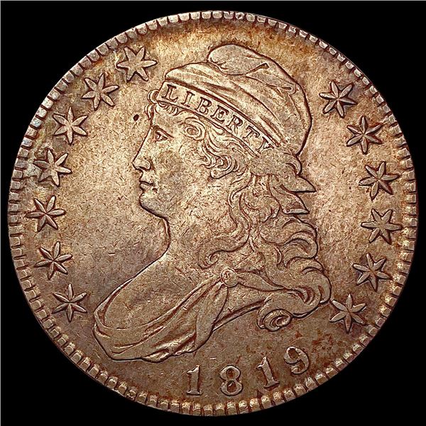 1819 Capped Bust Half Dollar NEARLY UNCIRCULATED