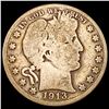 Image 1 : 1913 Barber Half Dollar NICELY CIRCULATED