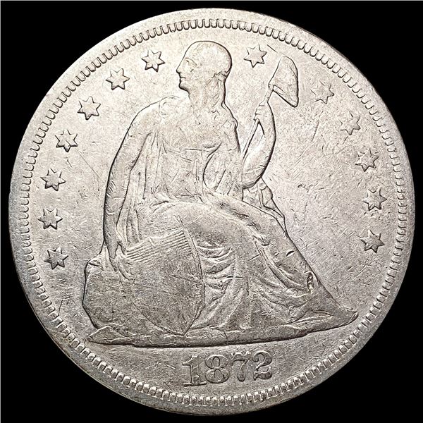 1872 Seated Liberty Dollar LIGHTLY CIRCULATED