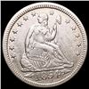 Image 1 : 1854 Arrows Seated Liberty Quarter CHOICE AU