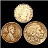 Image 1 : [3] 1909-1923 Varied Silver Coinage CLOSELY UNCIRCULATED