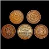 Image 1 : [5] 1863/1864 Varied CW Tokens HIGH GRADE