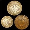 Image 2 : [3] 1833-1892 Varied U.S. Coinage NICELY CIRCULATED