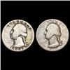 Image 1 : [2] 1932-S Washington Silver Quarter NICELY CIRCULATED