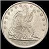 Image 1 : 1873 No Arrows Seated Liberty Half Dollar CHOICE AU